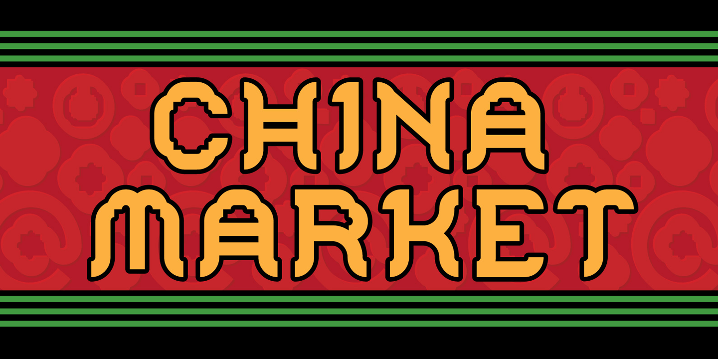 China Market Font Family Poster