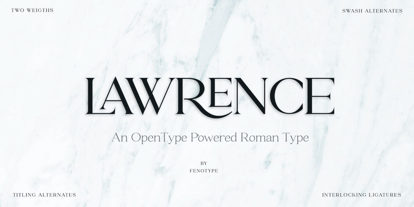 Lawrence Font Family Poster