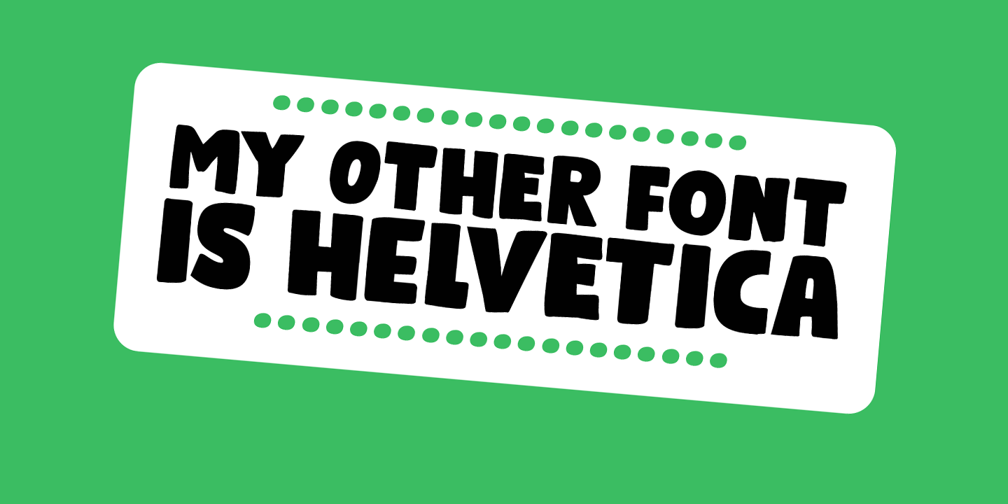 Bumper Sticker Font Poster #1