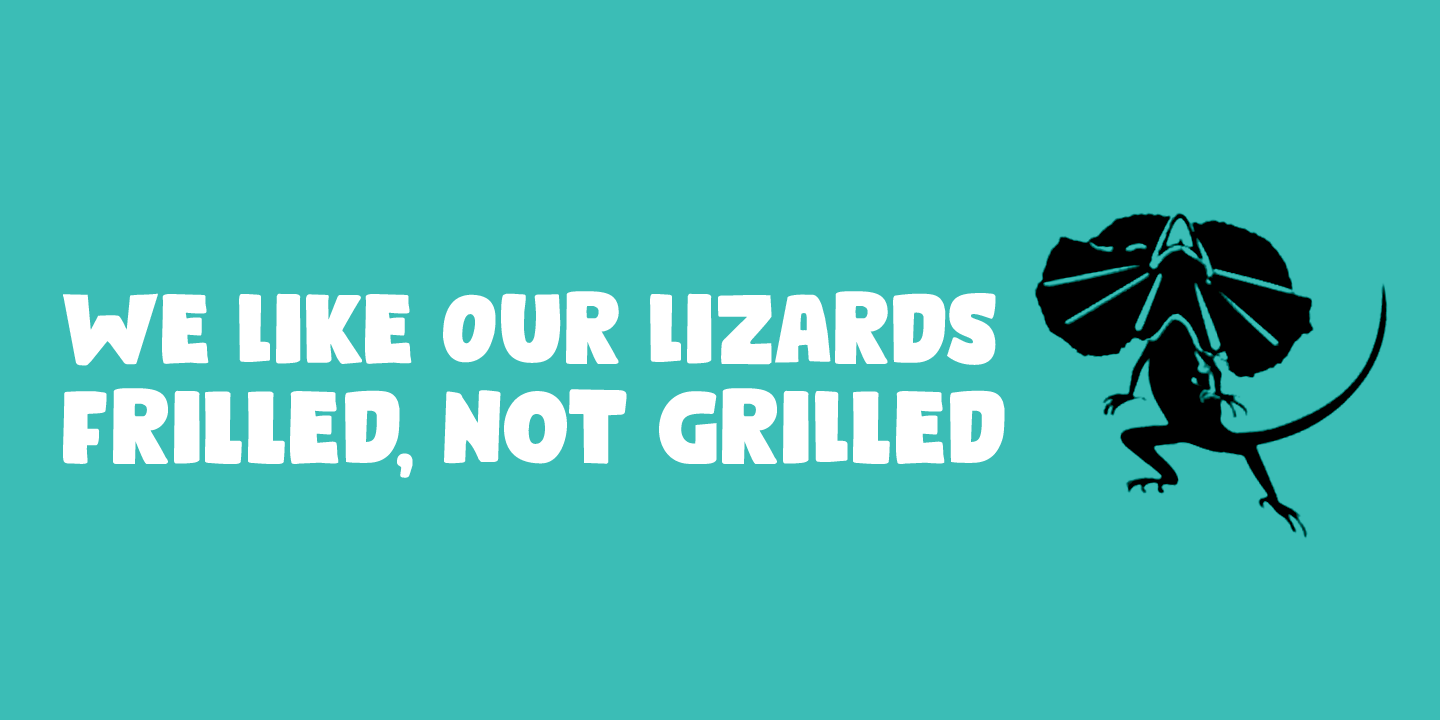 Bumper Sticker Font Poster #1