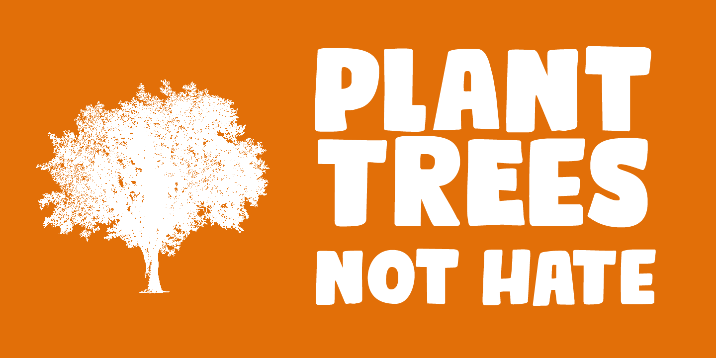 Bumper Sticker Font Poster #1