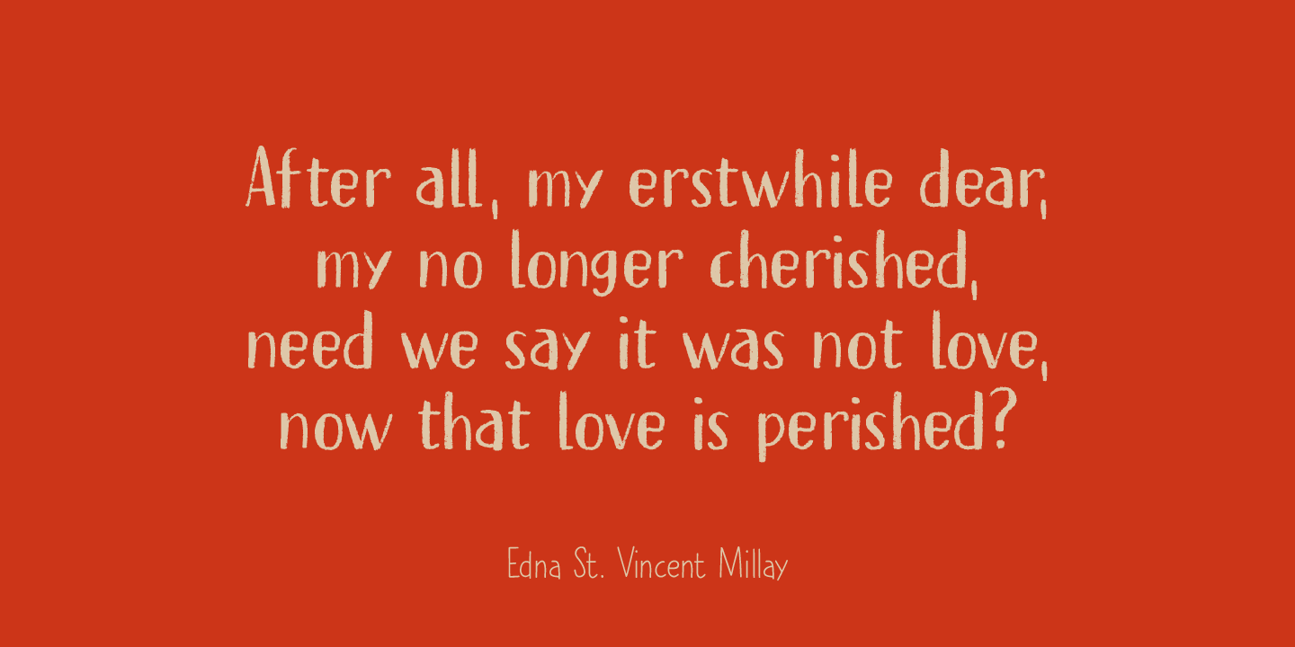 Erstwhile Font Poster #1