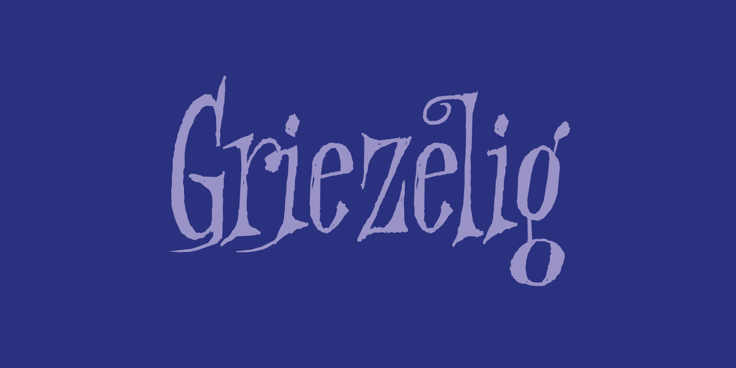 Griezelig Font Poster #1