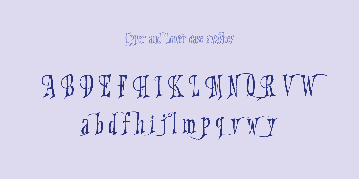 Griezelig Font Poster #1