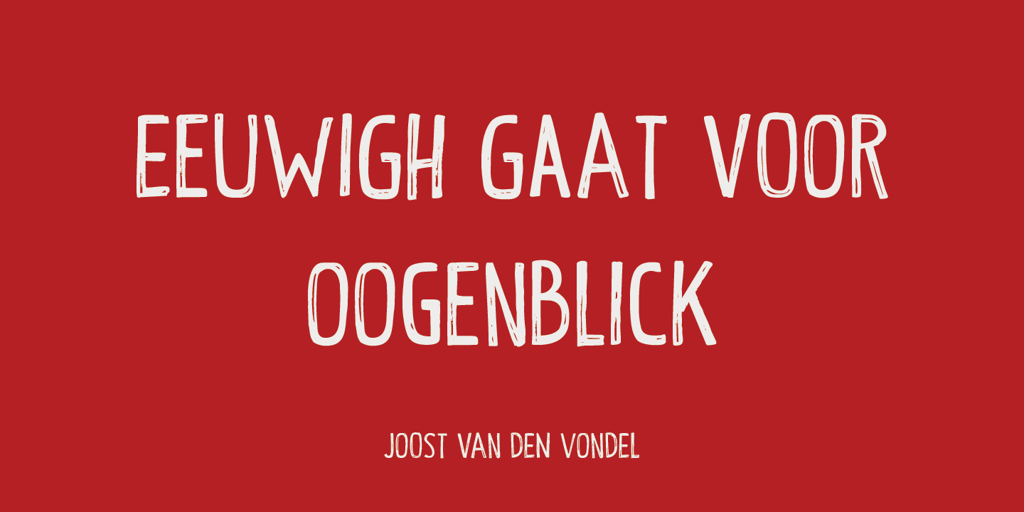 Ogenblik Font Poster #1