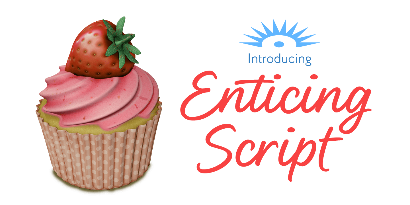 Enticing Script Poster