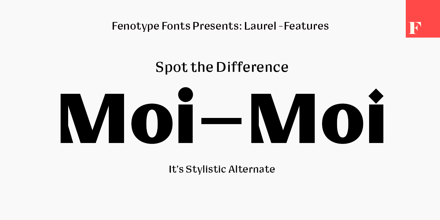 Laurel Font Poster #1