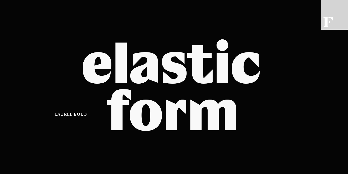 Laurel Font Poster #1