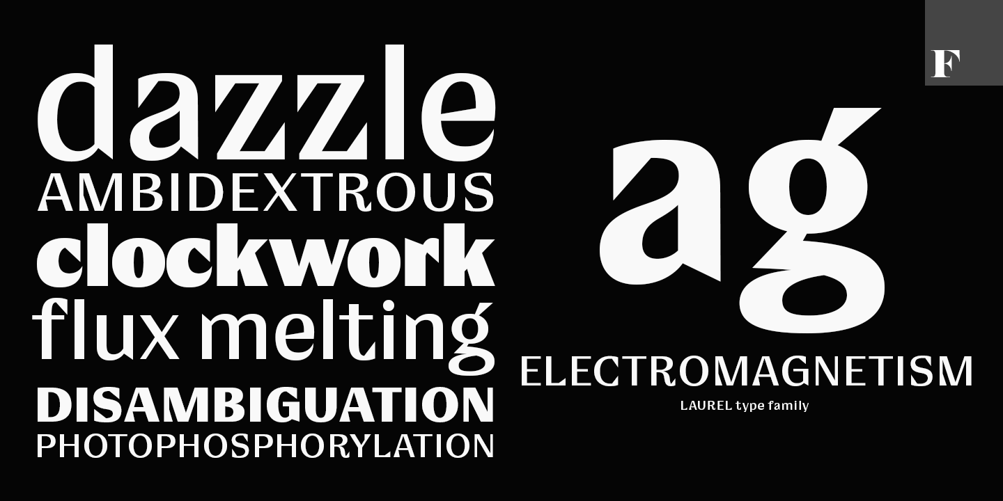 Laurel Font Poster #1