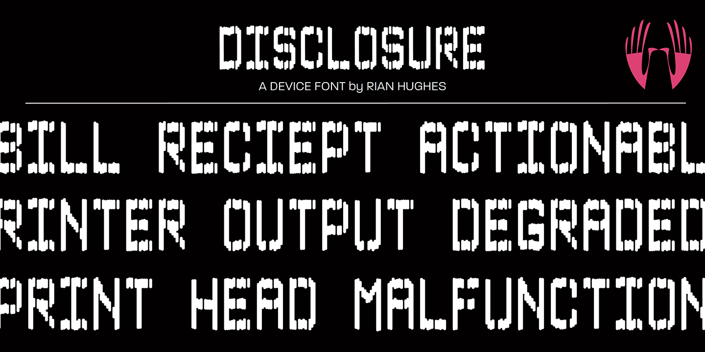 Disclosure Font Poster