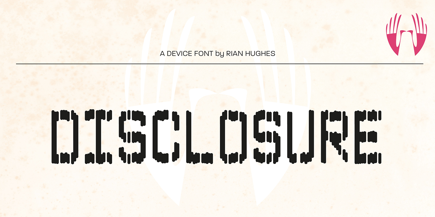 Disclosure Font Poster #1
