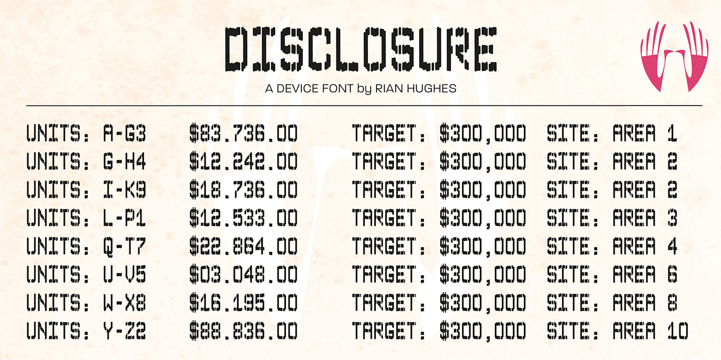 Disclosure Font Poster #1
