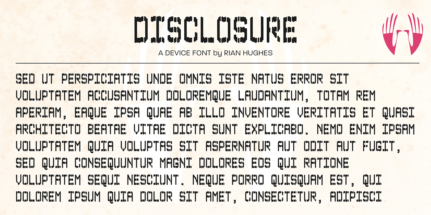 Disclosure Font Poster #1