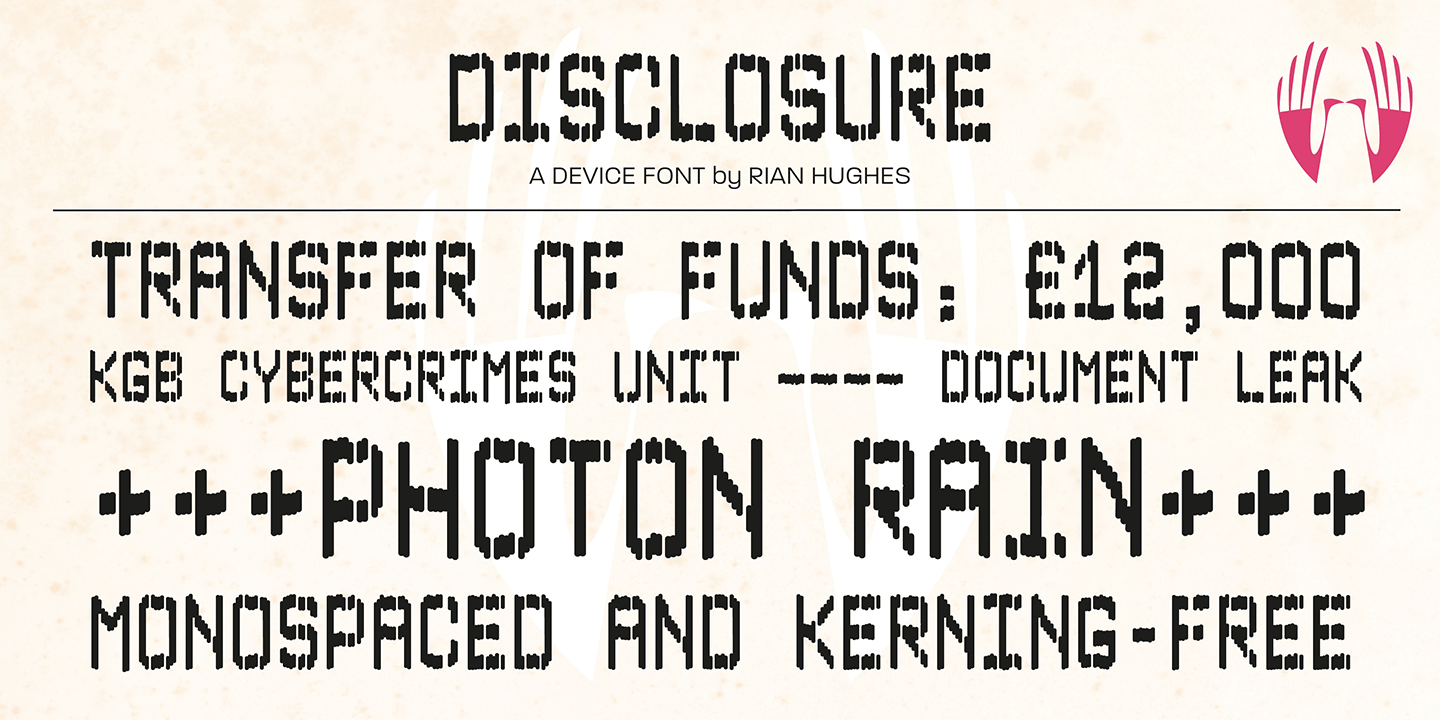 Disclosure Font Poster #1