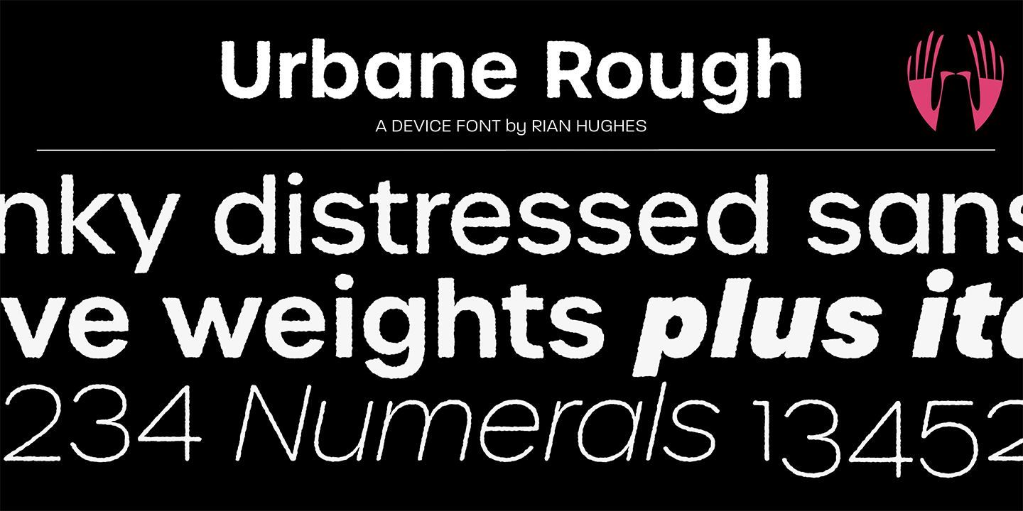 Urbane Rough Font Poster #1