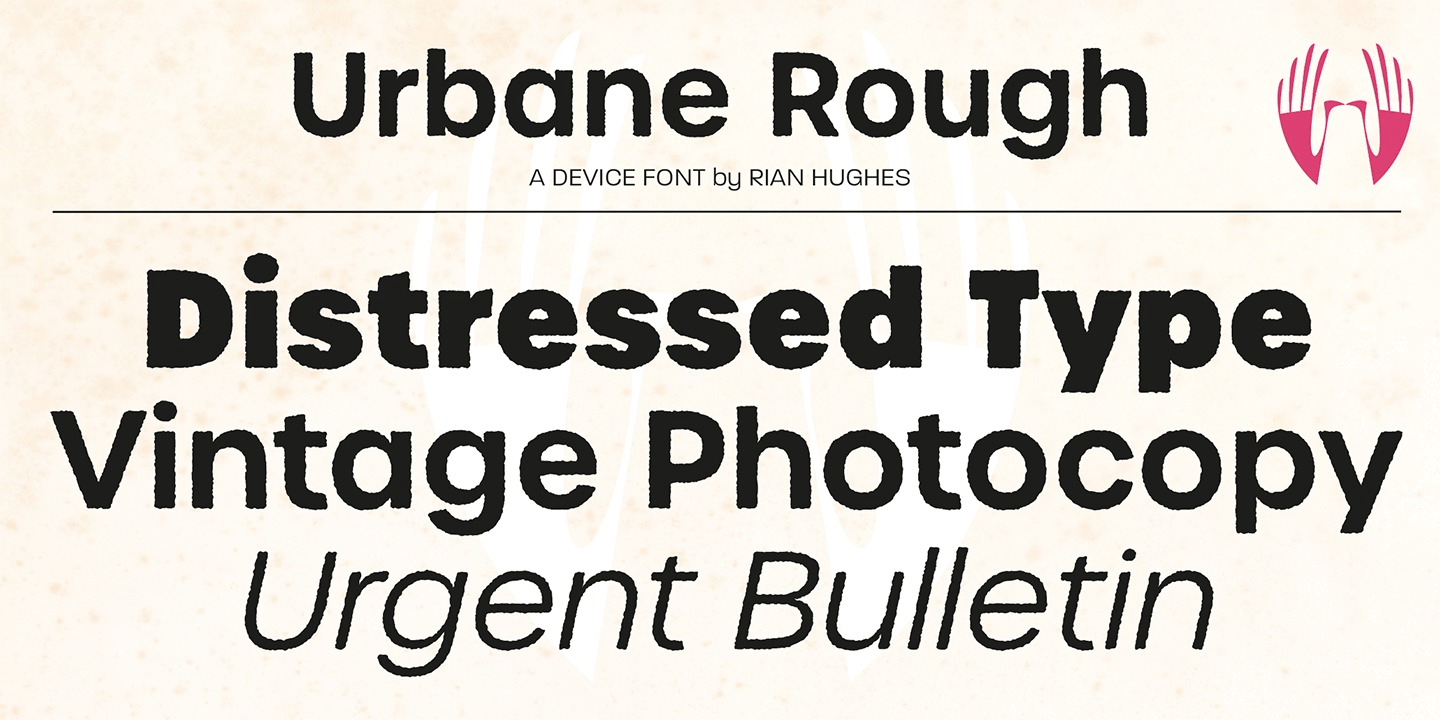 Urbane Rough Font Poster #1