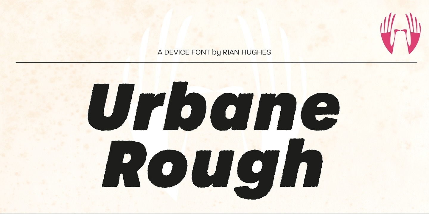 Urbane Rough Font Poster #1