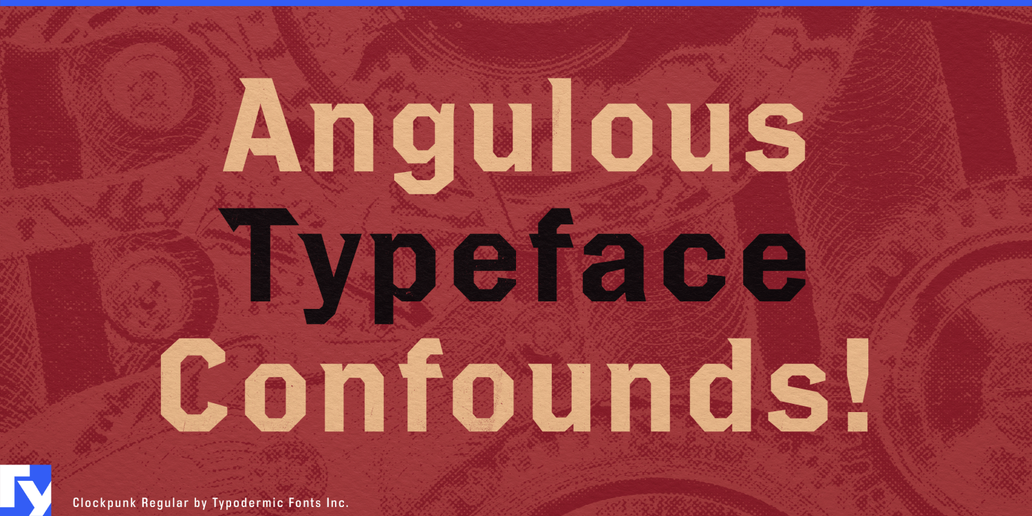 Clockpunk Font Poster #1