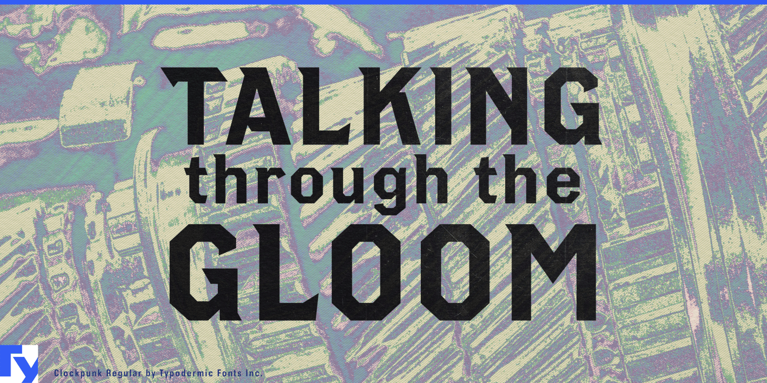 Clockpunk Font Poster #1