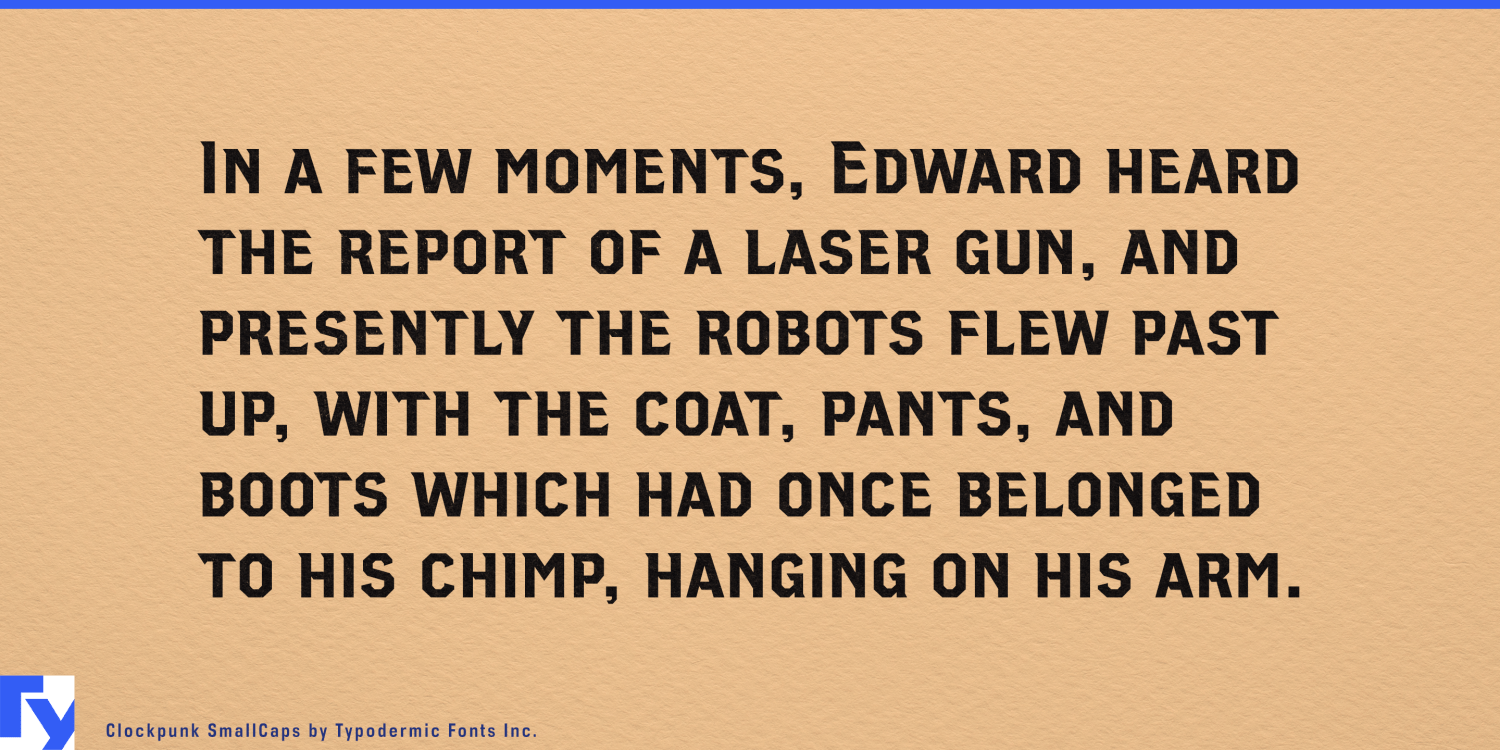 Clockpunk Font Poster #1