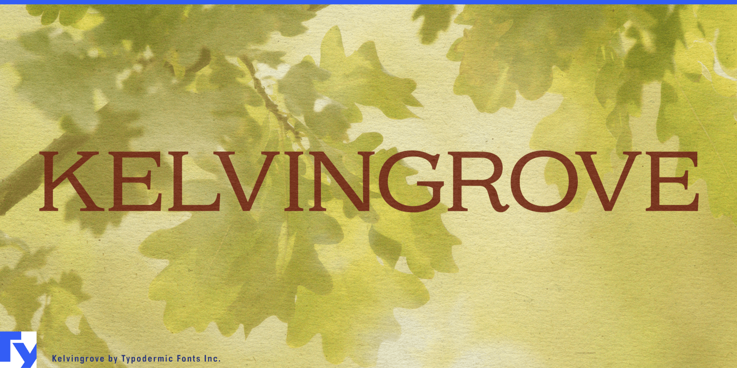 Kelvingrove Font Poster #1