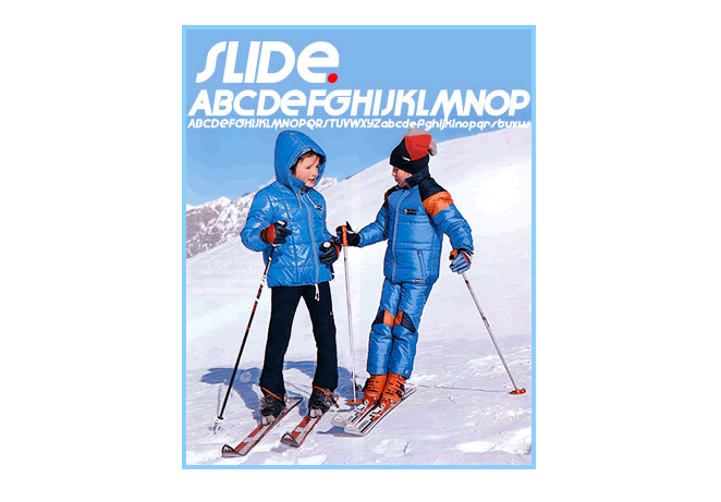 Slide Font Poster #1