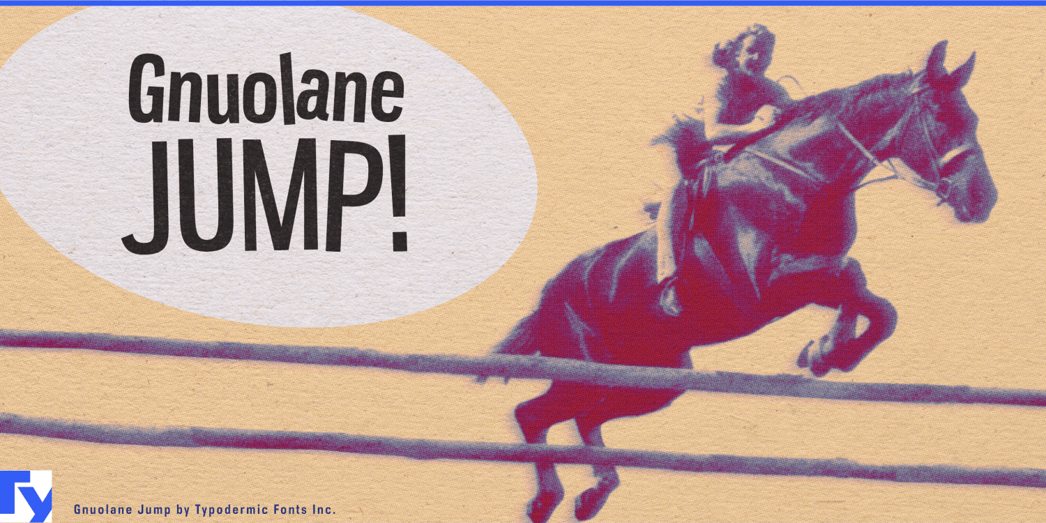 Gnuolane Jump Font Poster #1