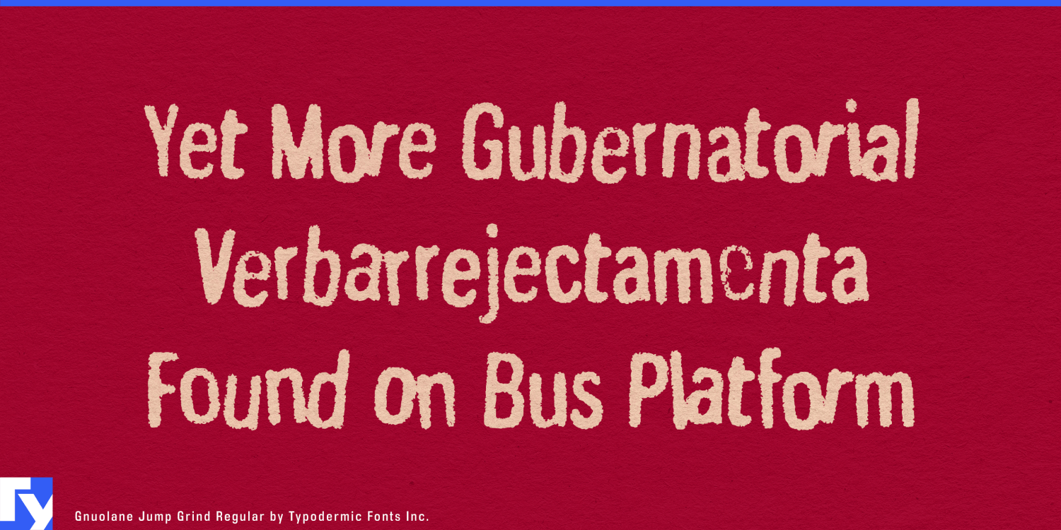 Gnuolane Jump Font Poster #1
