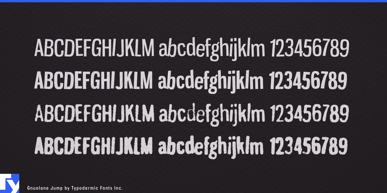 Gnuolane Jump Font Poster #1
