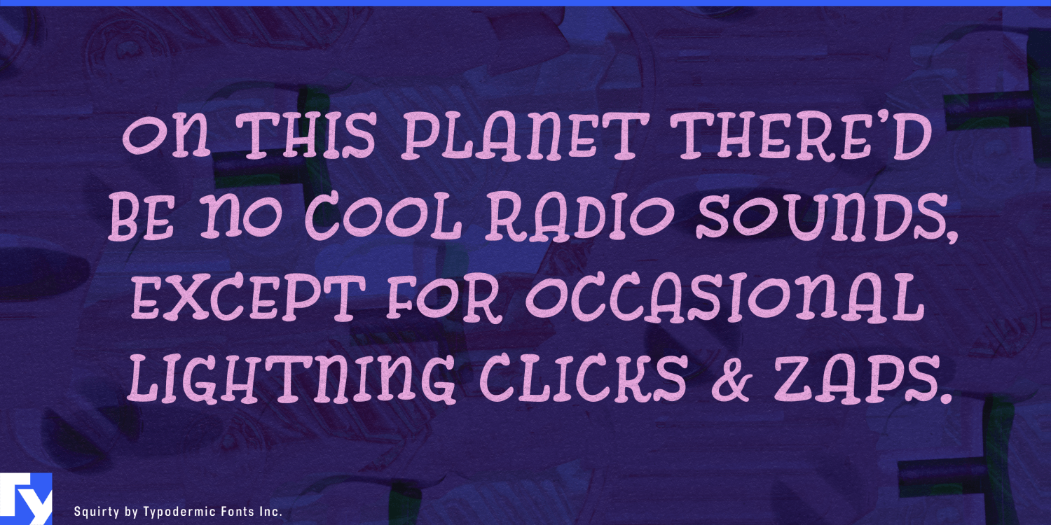 Squirty Font Poster #1