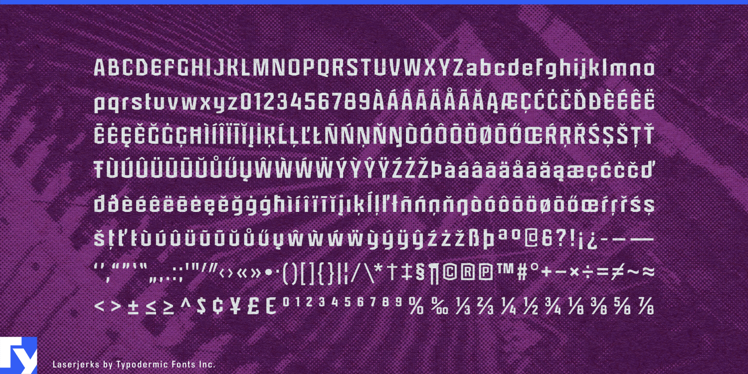 Laserjerks Font Poster #1
