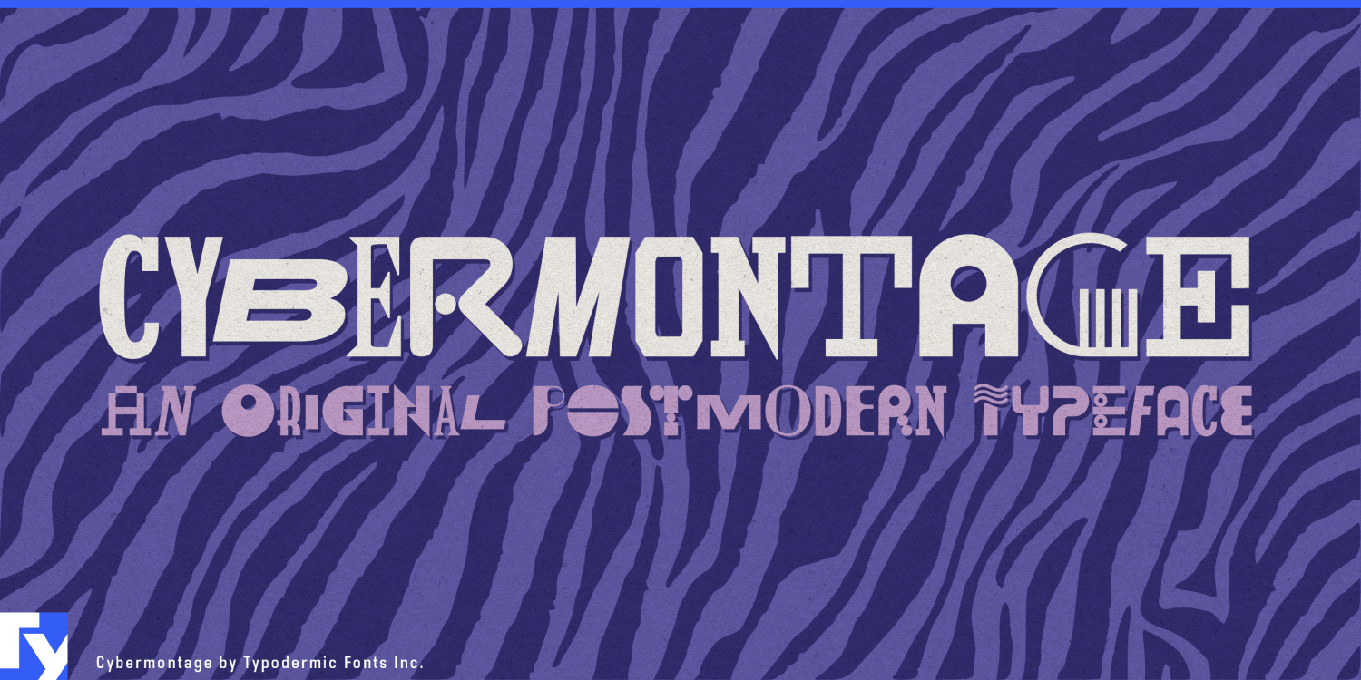 Cybermontage Font Poster #1