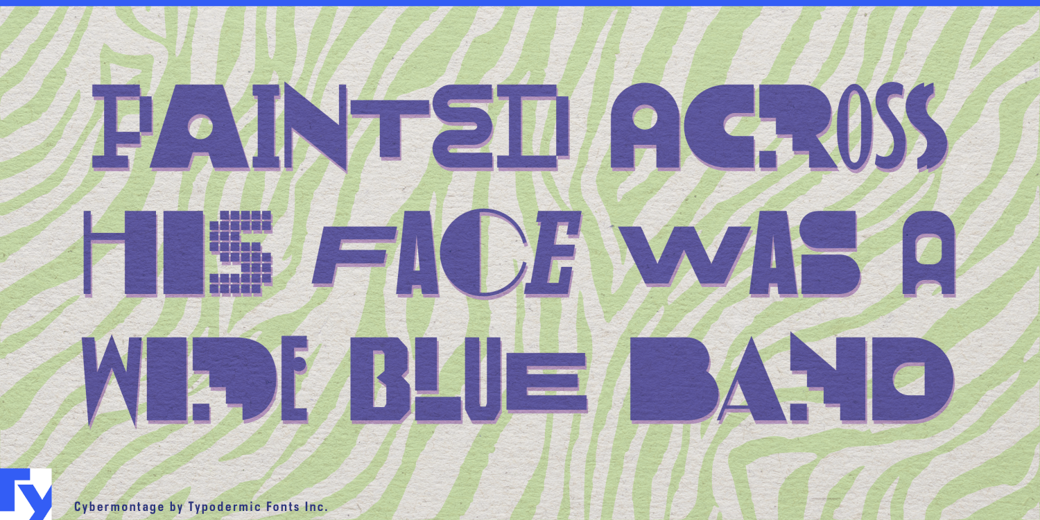 Cybermontage Font Poster #1