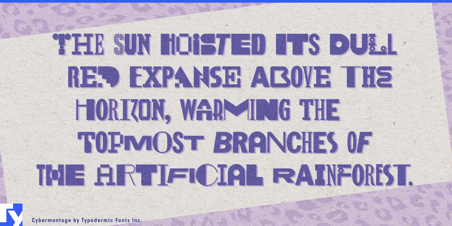 Cybermontage Font Poster #1