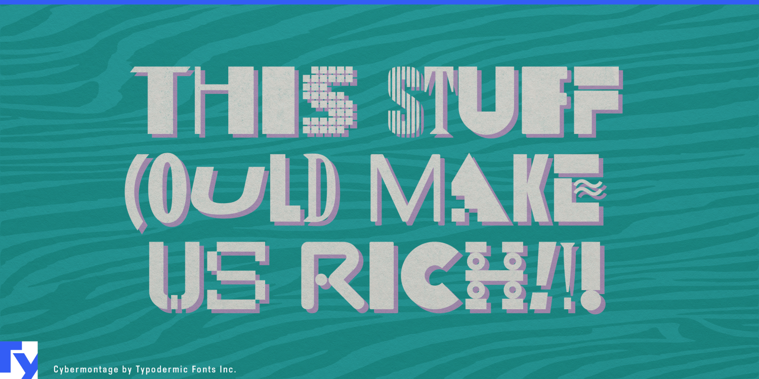 Cybermontage Font Poster #1