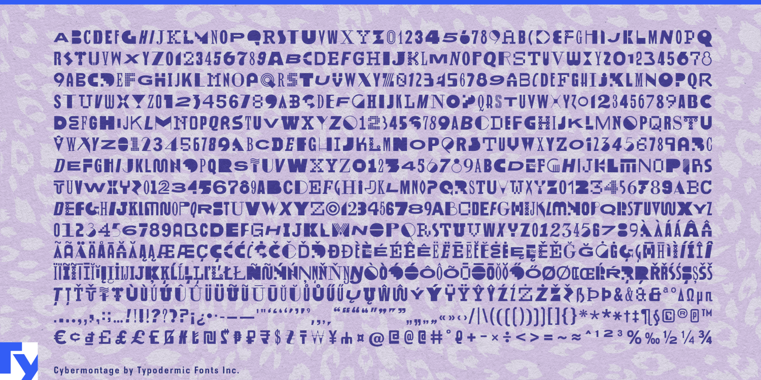 Cybermontage Font Poster #1