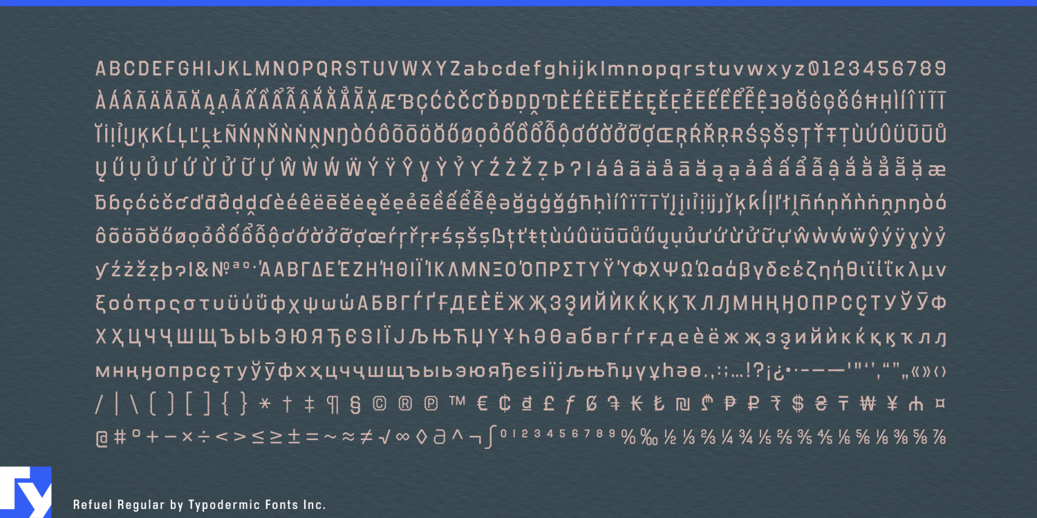 Refuel Font Poster #1