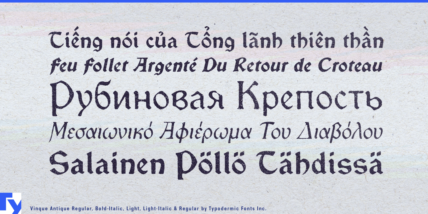 Vinque Antique Font Poster #1