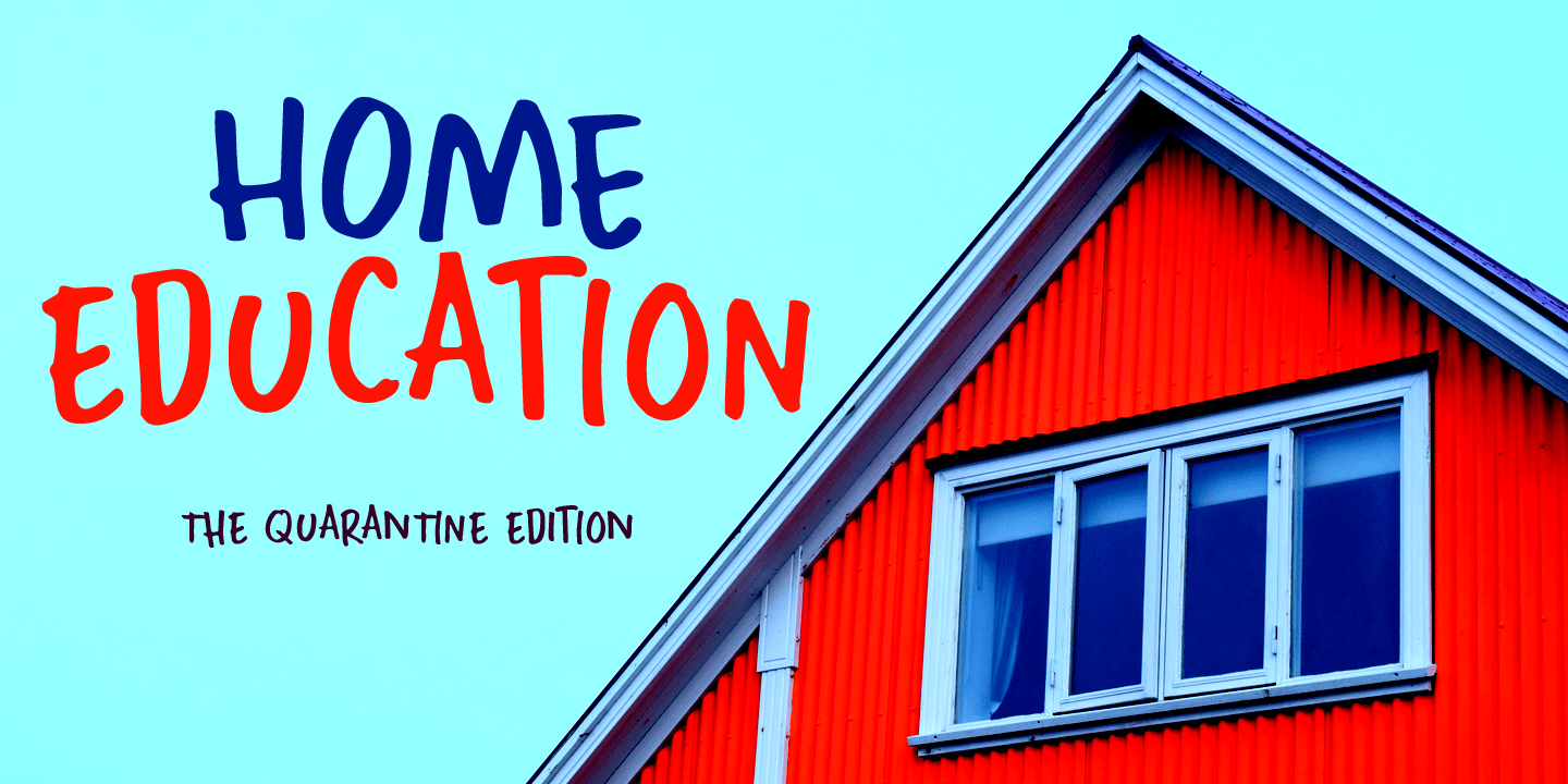Home Education Font Poster #1
