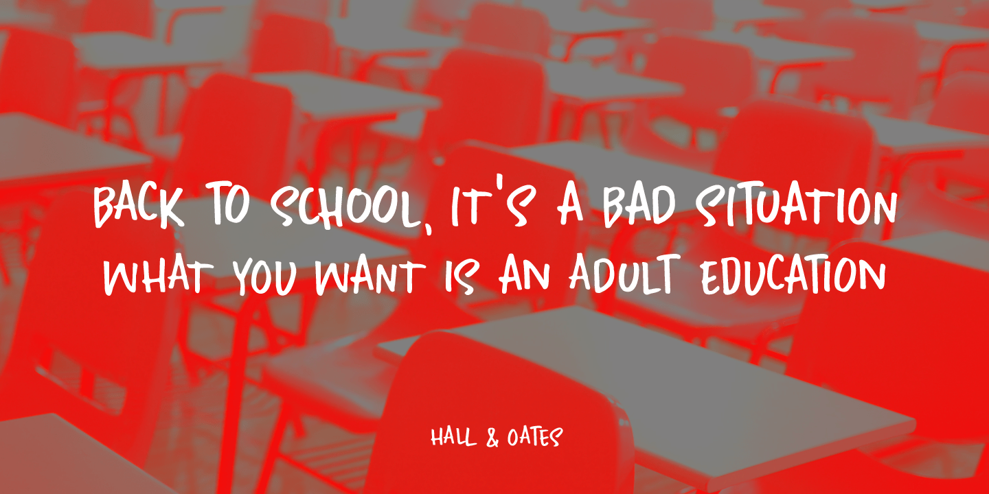 Home Education Font Poster #1
