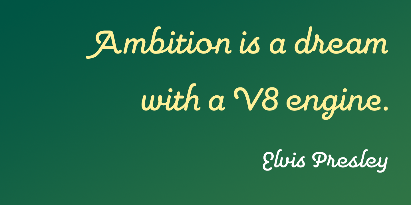 Pauline Script Font Poster #1