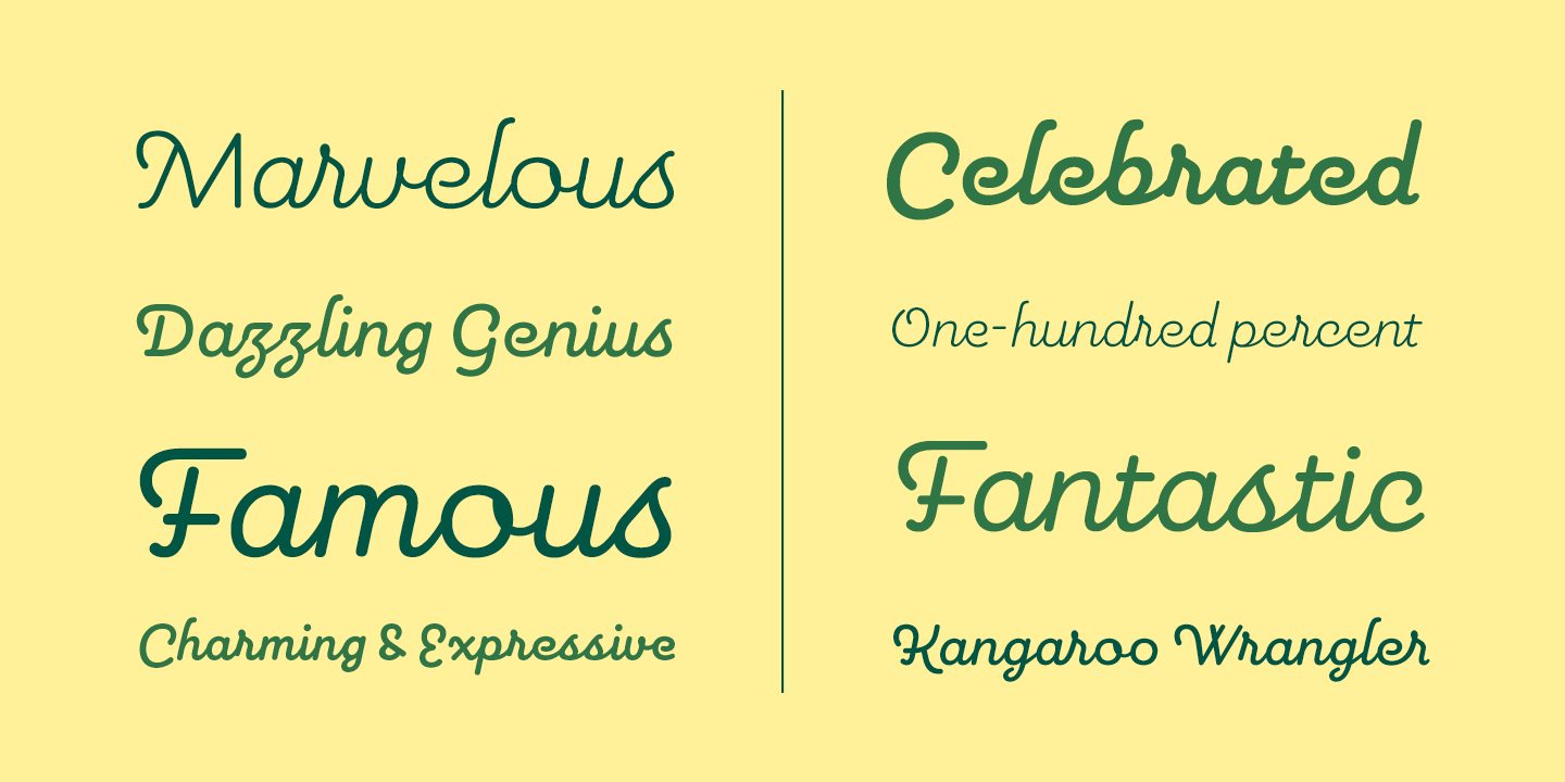 Pauline Script Font Poster #1