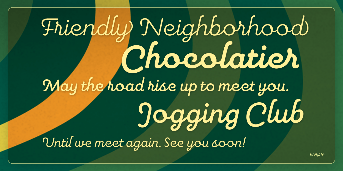 Pauline Script Font Poster #1