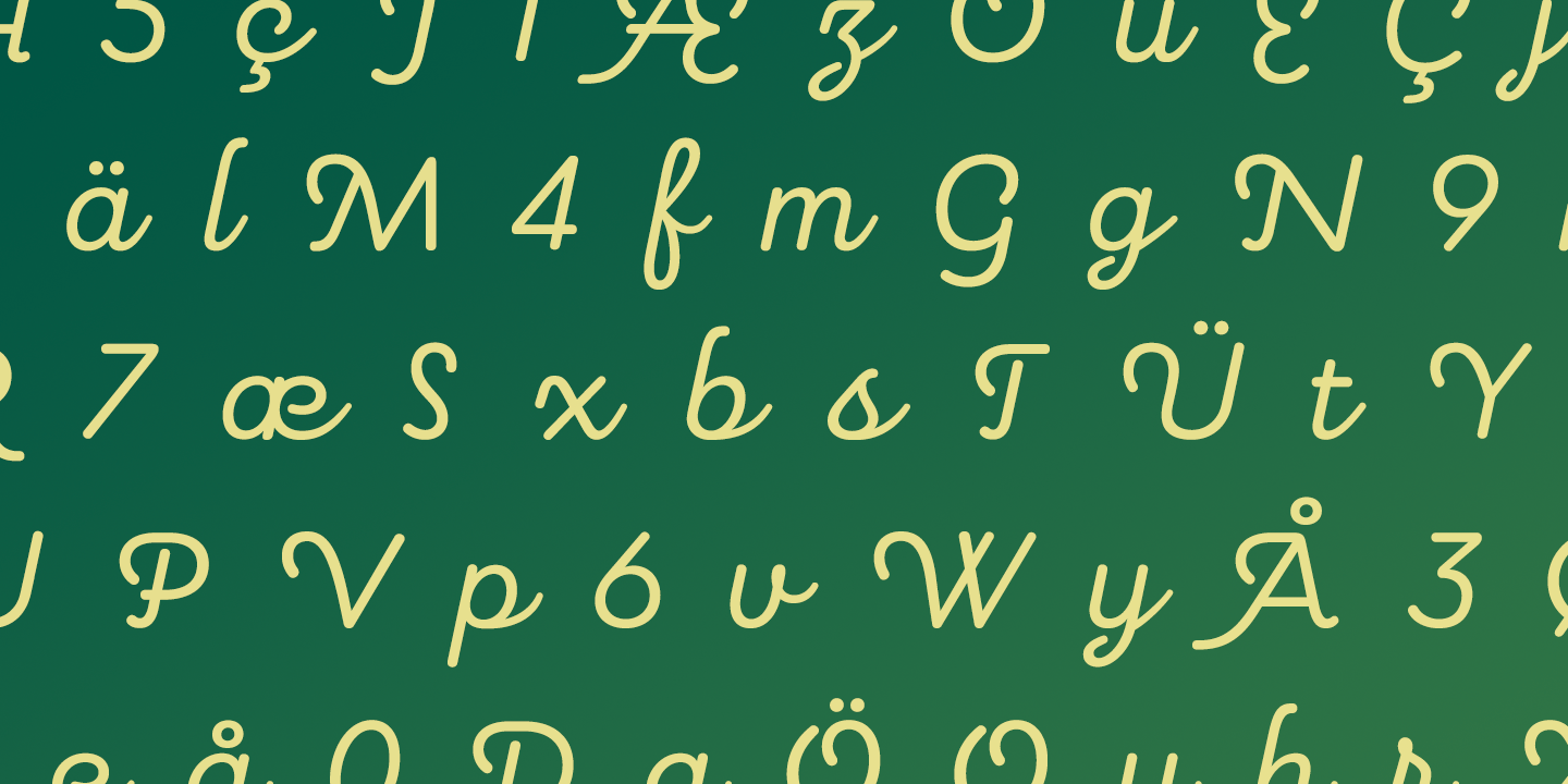 Pauline Script Font Poster #1