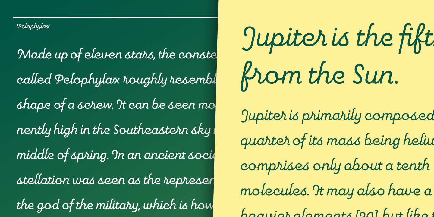 Pauline Script Font Poster #1