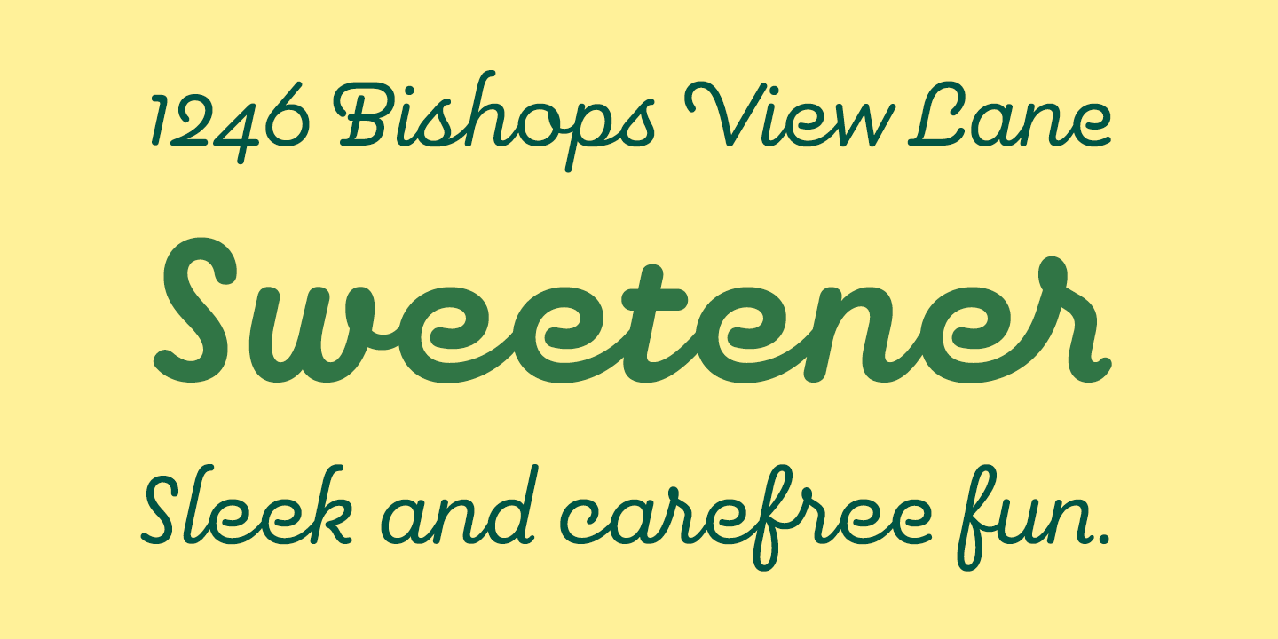 Pauline Script Font Poster #1