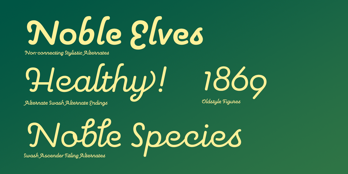 Pauline Script Font Poster #1