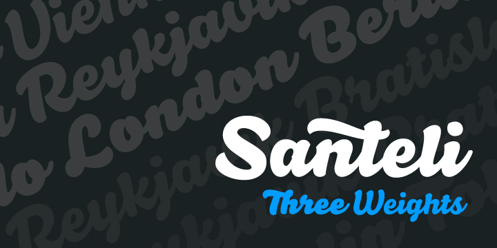 Santeli Bold Font Poster #1