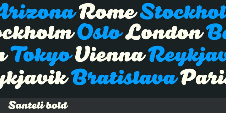 Santeli Bold Font Poster #1