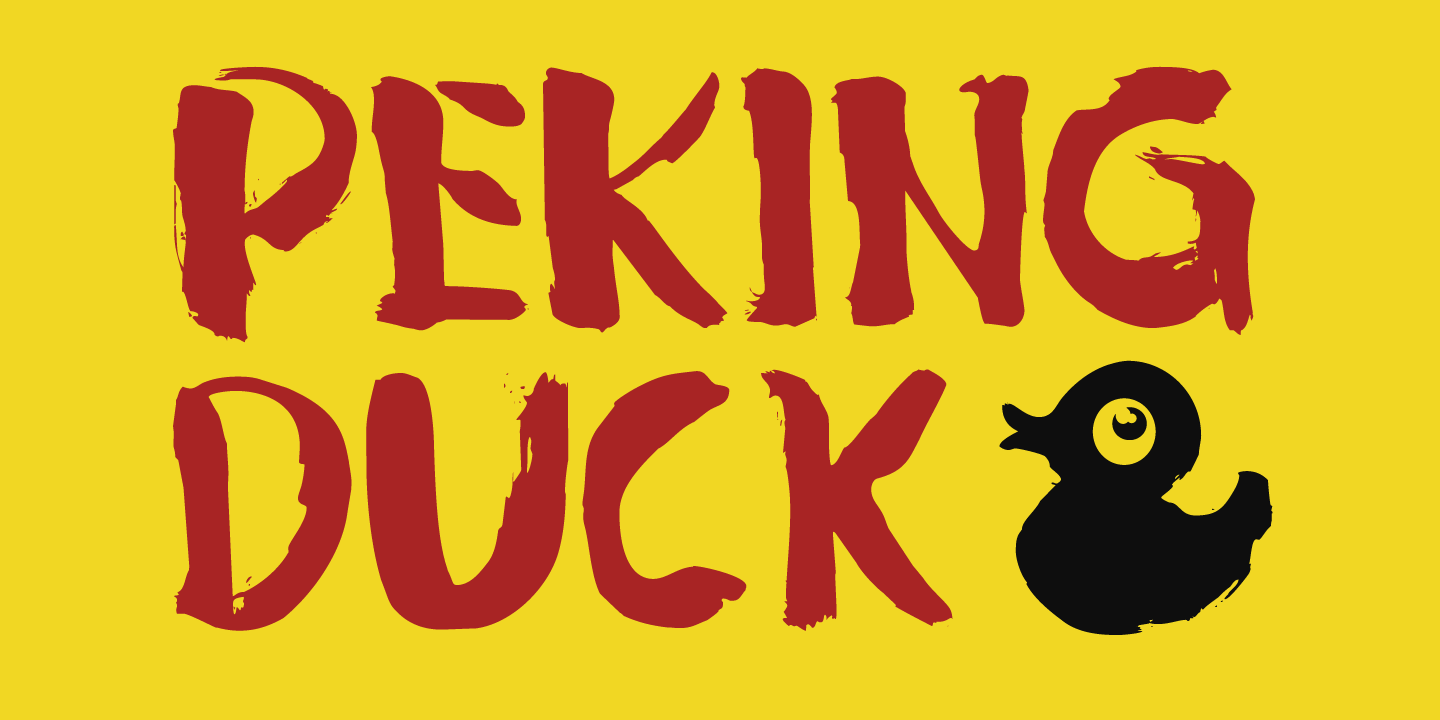 Peking Duck Font Poster #1